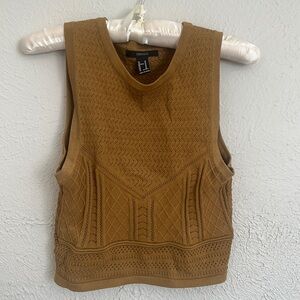 Brown Forever 21 Knit Top/Vest